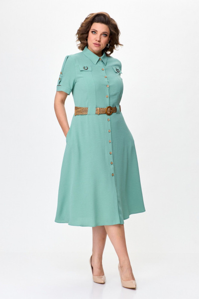 Платье Moda Versal П2298 полынь - фото 4