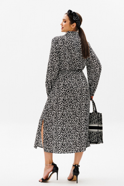 Платье Anastasia 1098.1 черно-белый - фото 7
