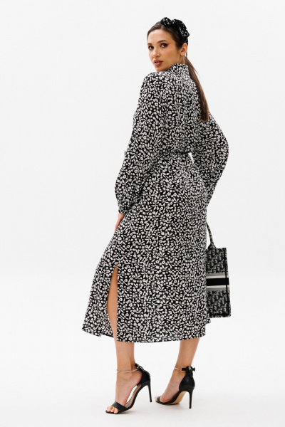 Платье Anastasia 1098.1 черно-белый - фото 6