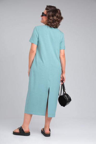 Платье ALEZA 1194 бирюза - фото 3