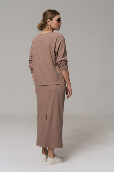 Юбка GRATTO 6415 бежевый - фото 5