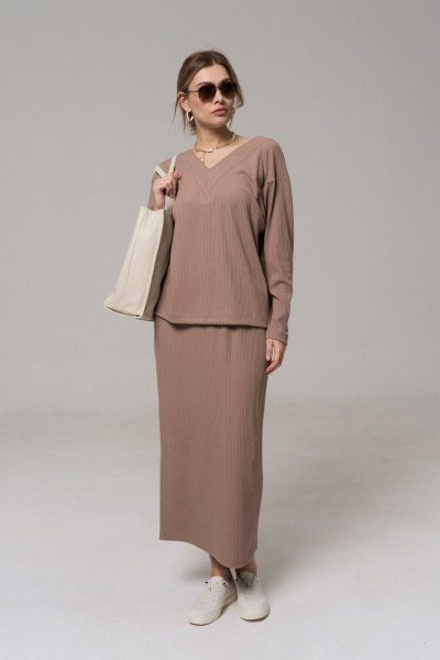 Юбка GRATTO 6415 бежевый - фото 2