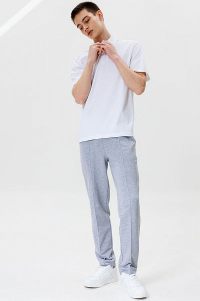 Футболка-поло из хлопка и трикотажа, классическая GO M1002/01-01. 176-182 - фото 3