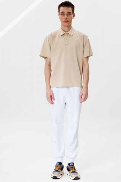 Футболка-поло классическая облегающая для casual GO M1002/03-02. 176-182 - фото 2