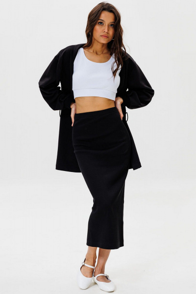 Демисезонный деловой костюм из трикотажа женский GO F7064/40-02.164-170 - фото 4