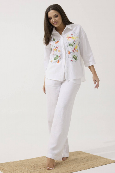 Рубашка Ma Сherie 1079 белый - фото 6