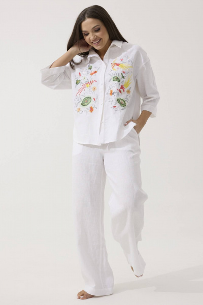 Рубашка Ma Сherie 1079 белый - фото 4