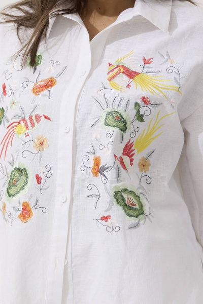 Рубашка Ma Сherie 1079 белый - фото 2