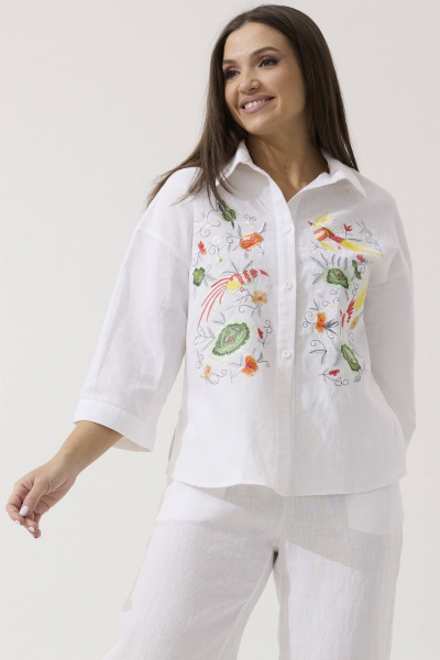 Рубашка Ma Сherie 1079 белый - фото 1