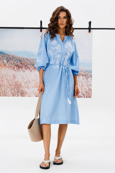 Платье Butеr 2796 голубой - фото 1
