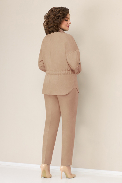 Блуза, брюки, жакет VOLNA 1304 светло-бежевый - фото 3