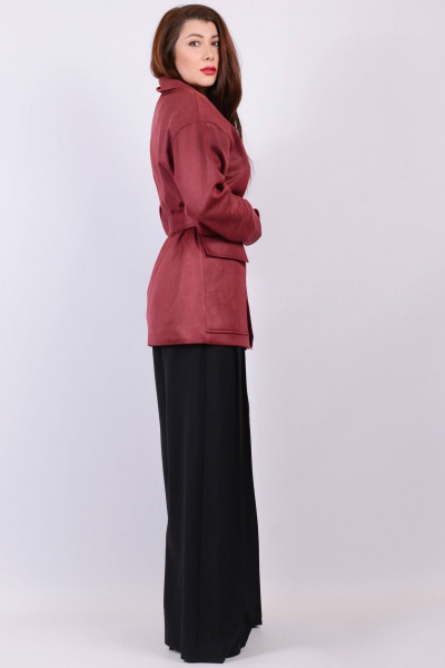 Жакет Patriciа 01-5588 бордовый - фото 4