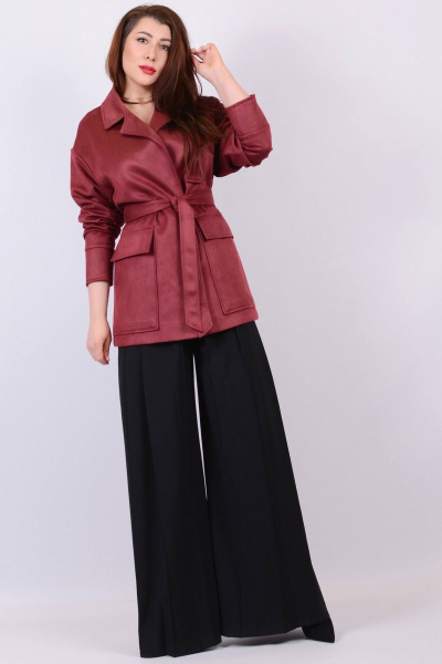 Жакет Patriciа 01-5588 бордовый - фото 3