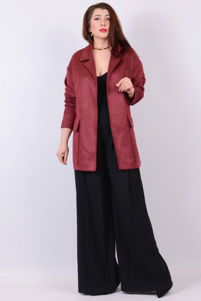 Жакет Patriciа 01-5588 бордовый - фото 2