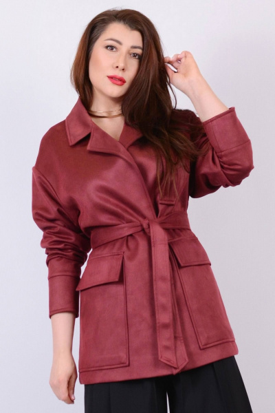 Жакет Patriciа 01-5588 бордовый - фото 1