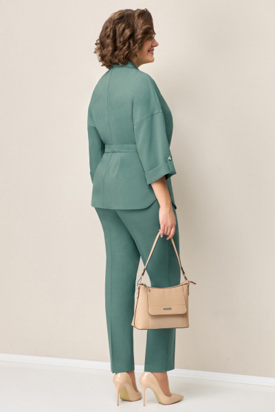 Блуза, брюки, жакет VOLNA 1318 светло-мятный - фото 3