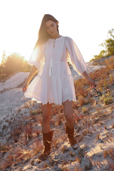 Платье Butеr 2832 молочный - фото 7