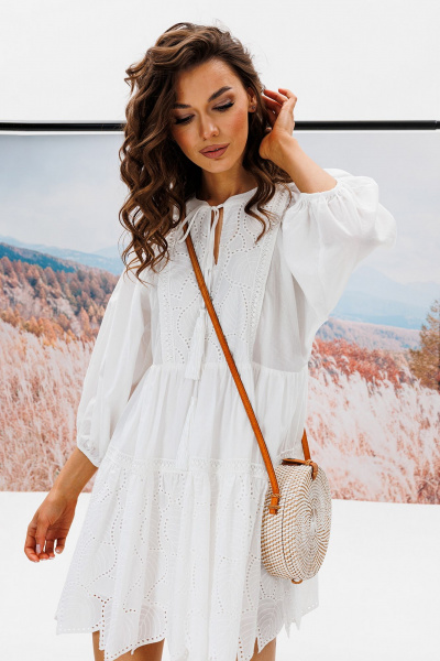 Платье Butеr 2832 молочный - фото 4