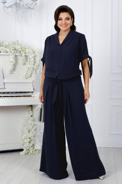 Блуза, брюки Ninele 5997 синий - фото 7