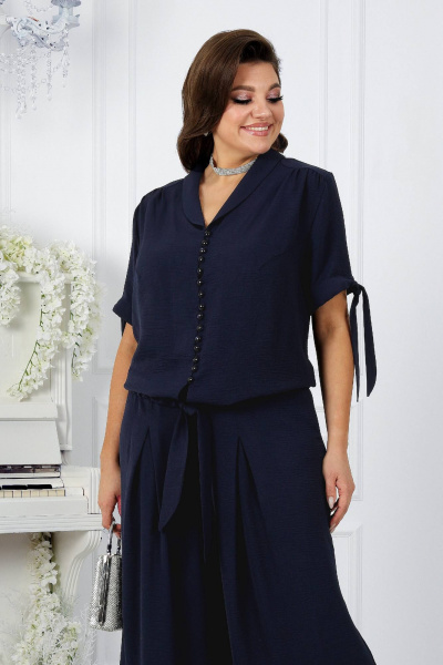 Блуза, брюки Ninele 5997 синий - фото 5