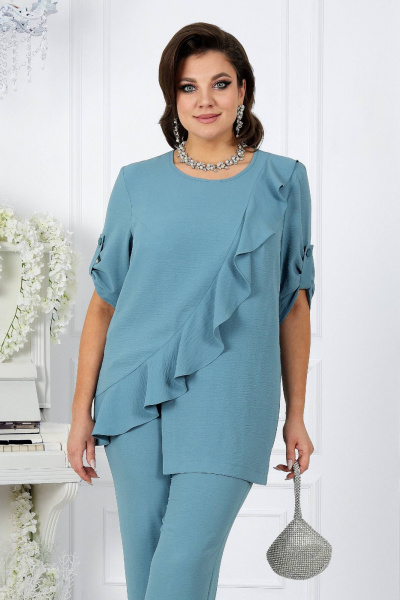 Блуза, брюки Ninele 7440 морской - фото 2