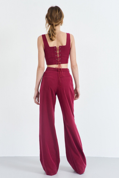 Корсет приталенный из костюмно-плательной ткани AG Green G509/5 - фото 3