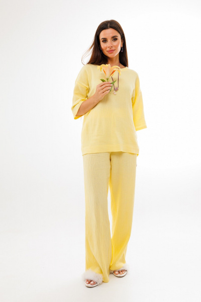 Блуза, брюки Anelli 1376 одуванчик - фото 6