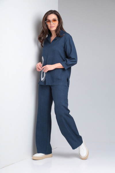 Брюки, туника Vilena 889 темно-синий - фото 4