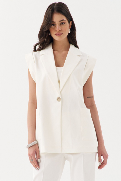 Брюки, жилет RINKA 1246/1 молочный - фото 18