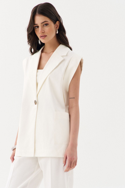 Брюки, жилет RINKA 1246/1 молочный - фото 17