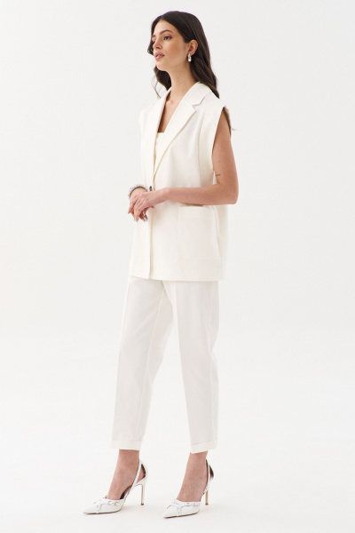Брюки, жилет RINKA 1246/1 молочный - фото 15