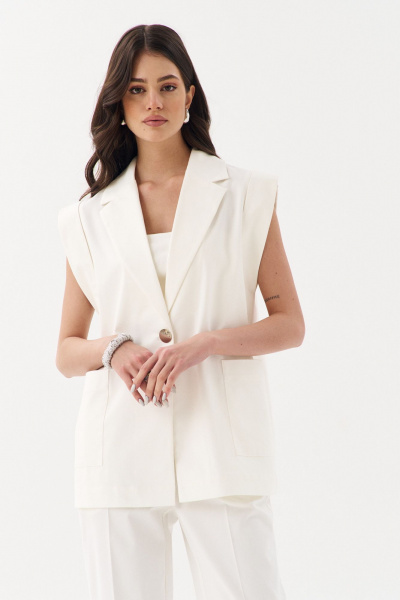 Брюки, жилет RINKA 1246/1 молочный - фото 14