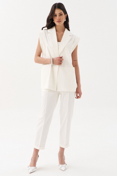 Брюки, жилет RINKA 1246/1 молочный - фото 12