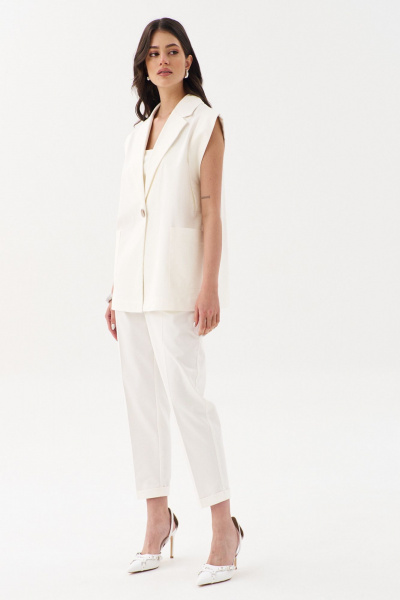 Брюки, жилет RINKA 1246/1 молочный - фото 11