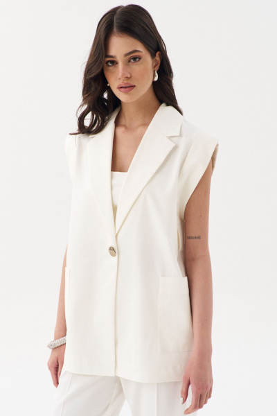 Брюки, жилет RINKA 1246/1 молочный - фото 5