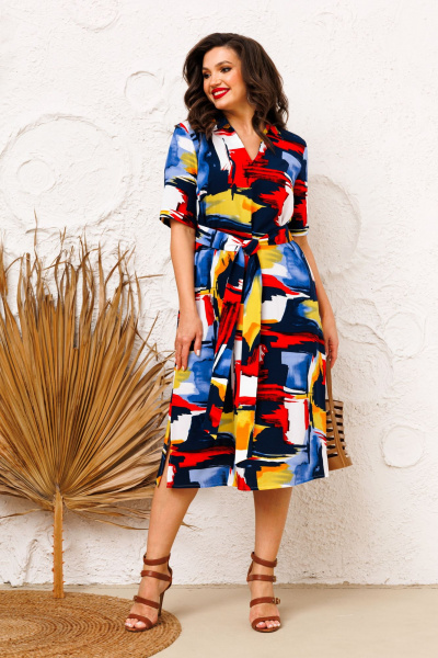 Платье AGATTI 5500 акварель - фото 5