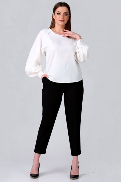 Блуза Таир-Гранд 62438 молочный - фото 4