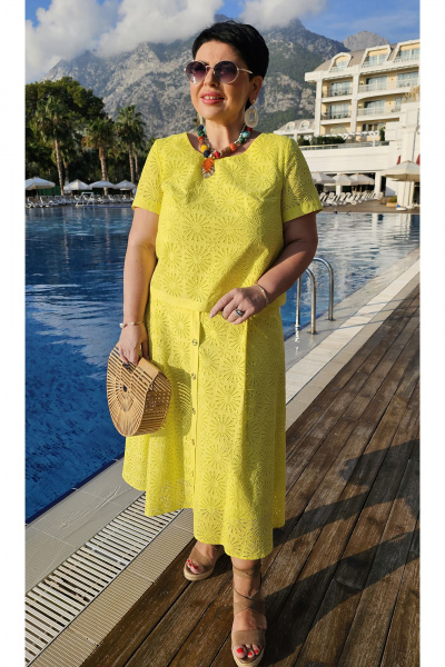 Блуза, юбка Vittoria Queen 20963 желтый - фото 3