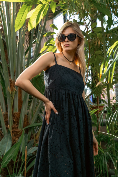 Летнее платье-бандо с вытачками и сборкой SILVERSPICE S-5420 - фото 4