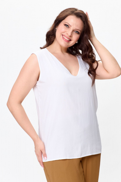 Брюки, рубашка, топ OVERYOU М144 горчица_мультиколор - фото 11