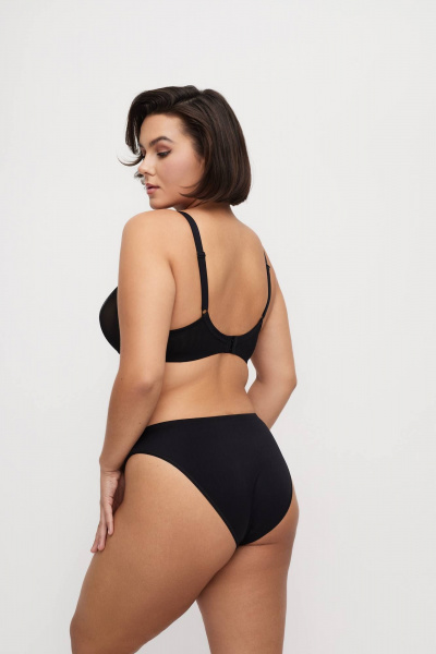 Черный бюстгальтер из трикотажа с мягкой чашкой Milady 146 3.8 - фото 6