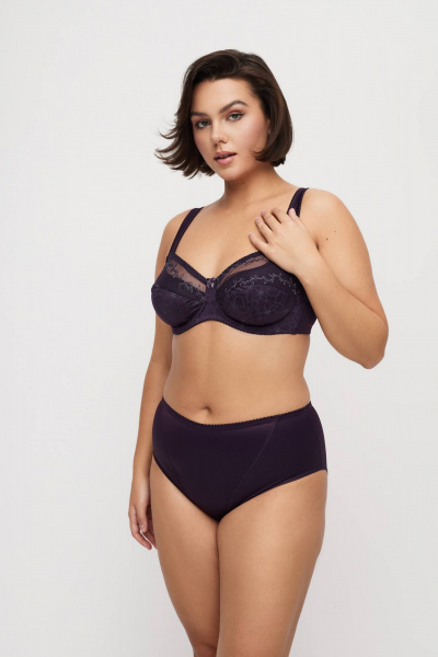 Фиолетовые трусы из трикотажа и кружева Milady 218-1 56.0 - фото 3