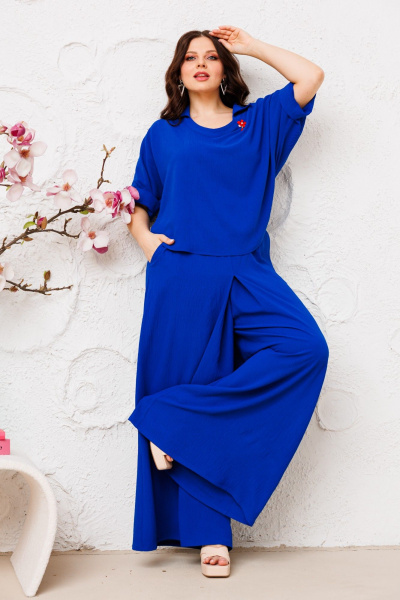 Блуза, брюки, брошь, пояс Danaida 2217 - фото 8