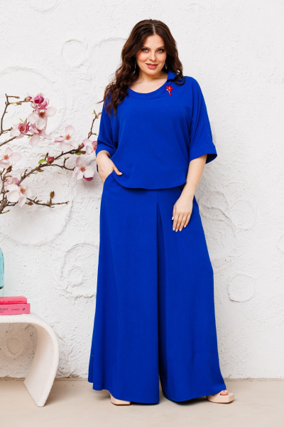 Блуза, брюки, брошь, пояс Danaida 2217 - фото 2