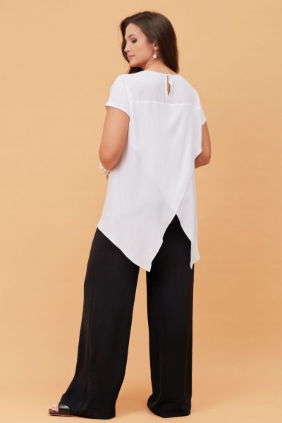 Блуза, брюки Andina city 9017 черный_белый - фото 2