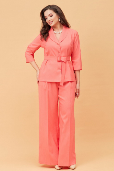Брюки, жакет Andina city 9038 коралл - фото 7