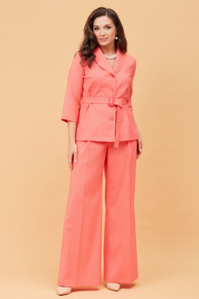 Брюки, жакет Andina city 9038 коралл - фото 6