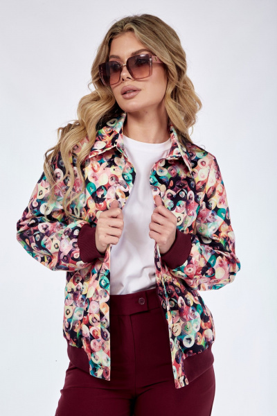 Костюм 2-ка бомбер и зауженные брюки из хлопка Takka Plus 24-221 - фото 8