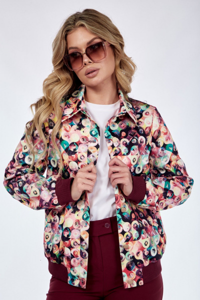 Костюм 2-ка бомбер и зауженные брюки из хлопка Takka Plus 24-221 - фото 7