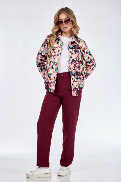 Костюм 2-ка бомбер и зауженные брюки из хлопка Takka Plus 24-221 - фото 6